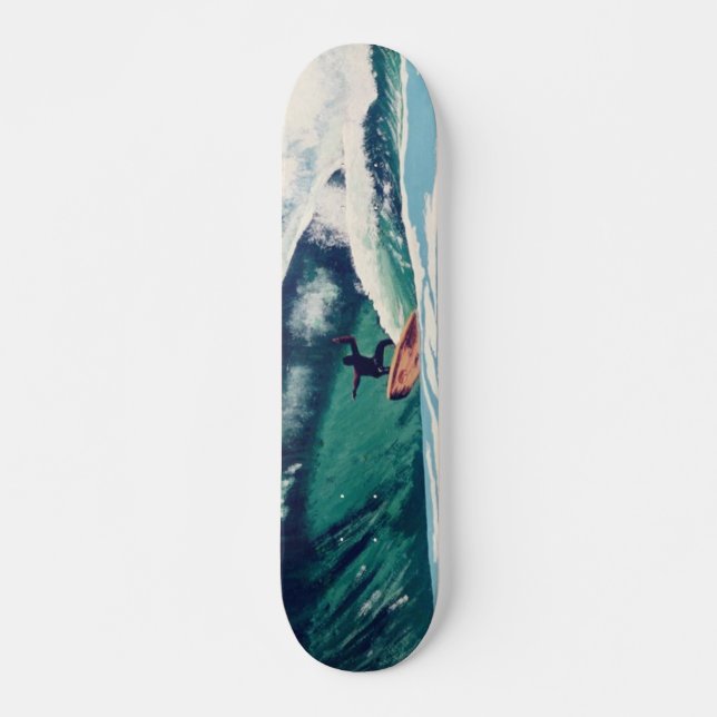 Skateboard Surf Surfer Plage Plage Skate Board (Devant)