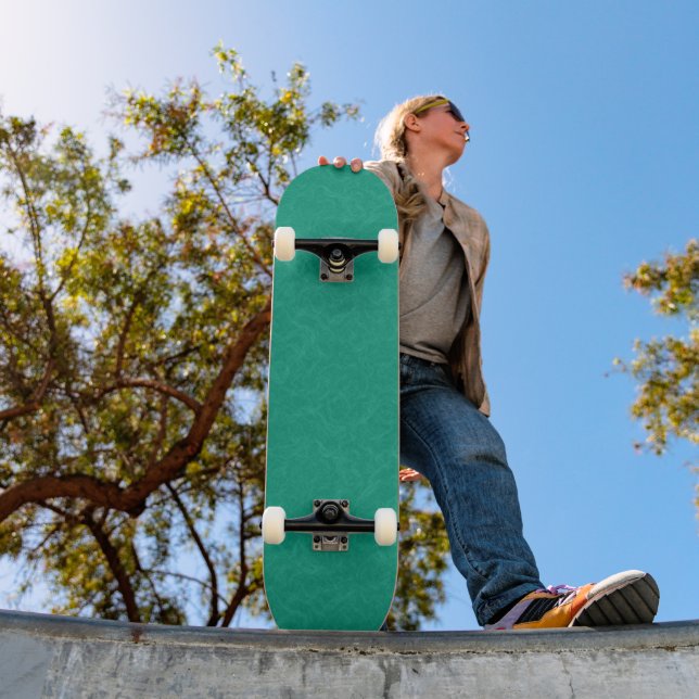 Skateboard Surface texturisée sarcelle avec un motif subtil t (Extérieur 1)