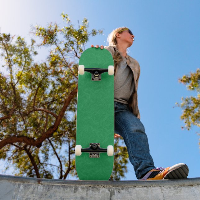 Skateboard Surface verte texturée avec motif tourbillonnant (Extérieur 1)
