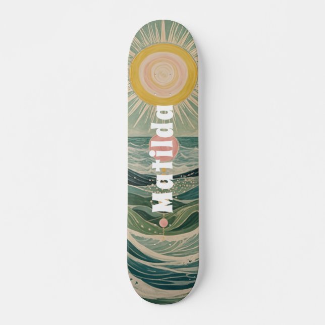 Skateboard Surtension solaire personnalisée (Devant)