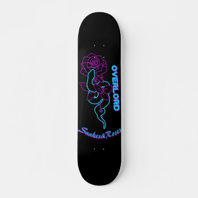 Skateboard Suzerain : Snake&Rose (Devant)