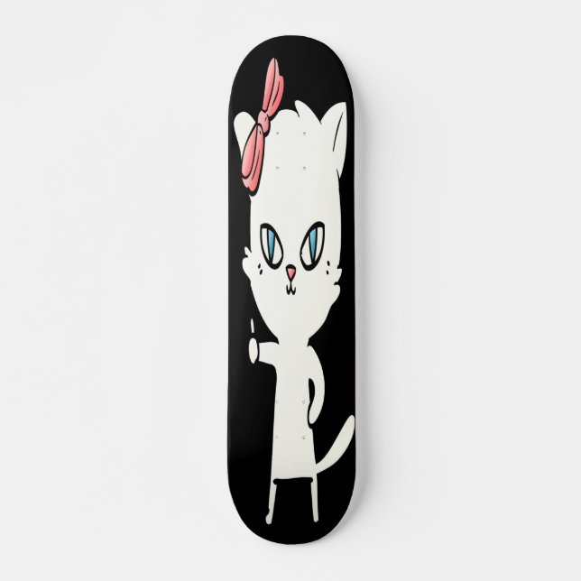 Skateboard Symbole Cat Laisser Les Pouces Vers Le Haut (Devant)
