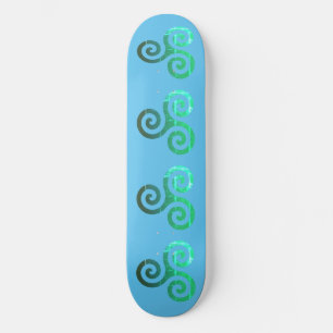 Skateboard Symbole celtique antique Emerald Triskele