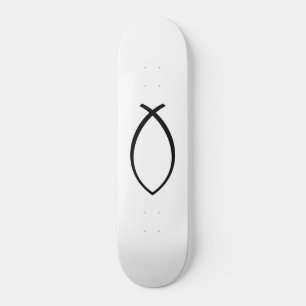 Skateboard Symbole Christian Fish (Ichthys)