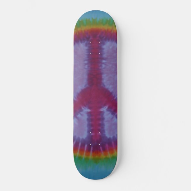 Skateboard SYMBOLE DE LA PAIX Tie Dye (Recto)