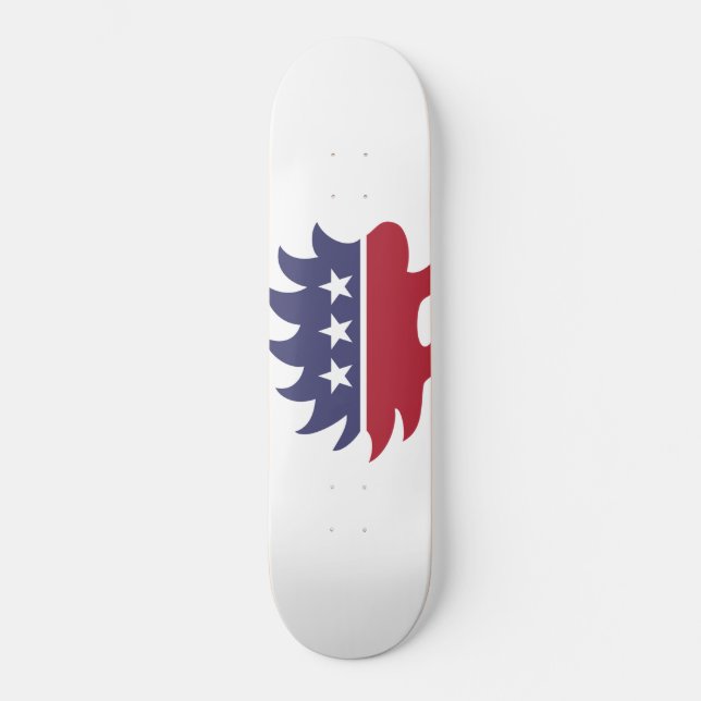 Skateboard Symbole de Porcupine du Parti Libertarien (Recto)