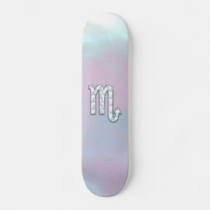 Skateboard Symbole de Scorpio Zodiac dans Mother of Pearl Dec