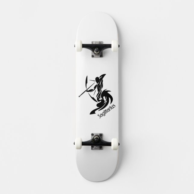 Skateboard Symbole et signe zodiaque Sagittaire (Recto)