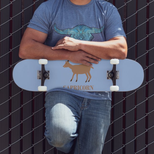 Skateboard Symbole étoile Capricorne Chèvre (Extérieur 3)