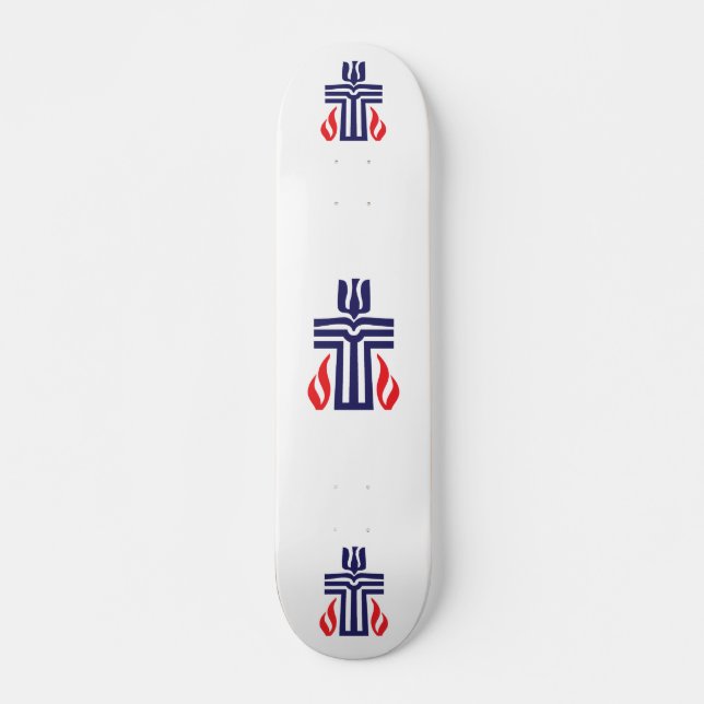 Skateboard Symbole presbytérien (Devant)