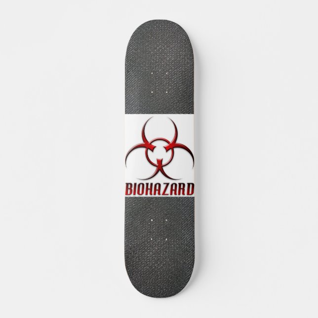 Skateboard Symbole texturisé de Biohazard de vraie fibre CRUE (Devant)