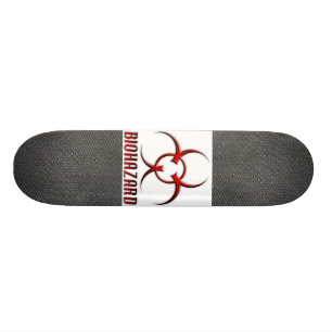 Skateboard Symbole texturisé de Biohazard de vraie fibre CRUE