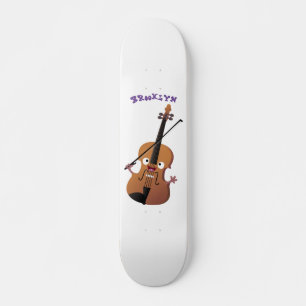 Skateboard Sympa drôle violon personnage de dessin animé