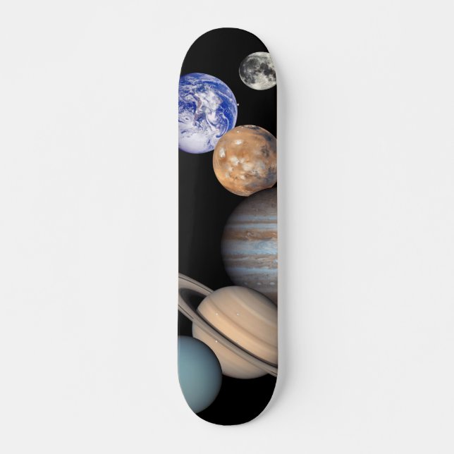 Skateboard Système solaire Montage JPL Planet Photos (Devant)