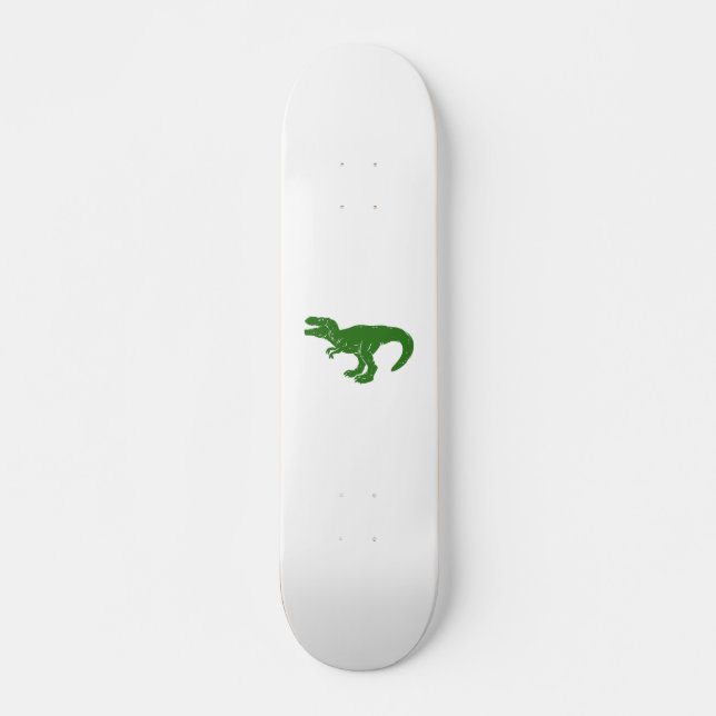 Skateboard T rex dinosaure - Choisissez la couleur arrière -  (Devant)
