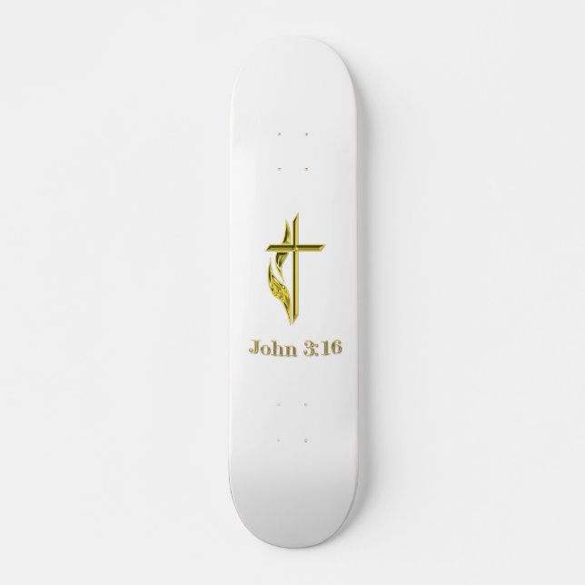 Skateboard T-shirts John 3:16 et plus (Devant)