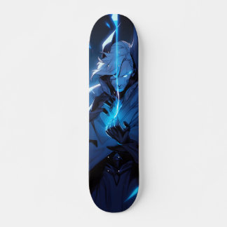 Skateboard Tabla de Skate Anime Azul con Poderes Mágicos