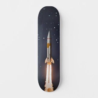 Skateboard Tabla de Skate Cohete Viajando por el Espacio
