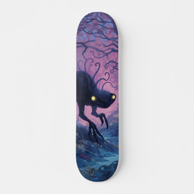 Skateboard Tabla de Skate Extraterrestre en un Bosque Oscuro (Devant)