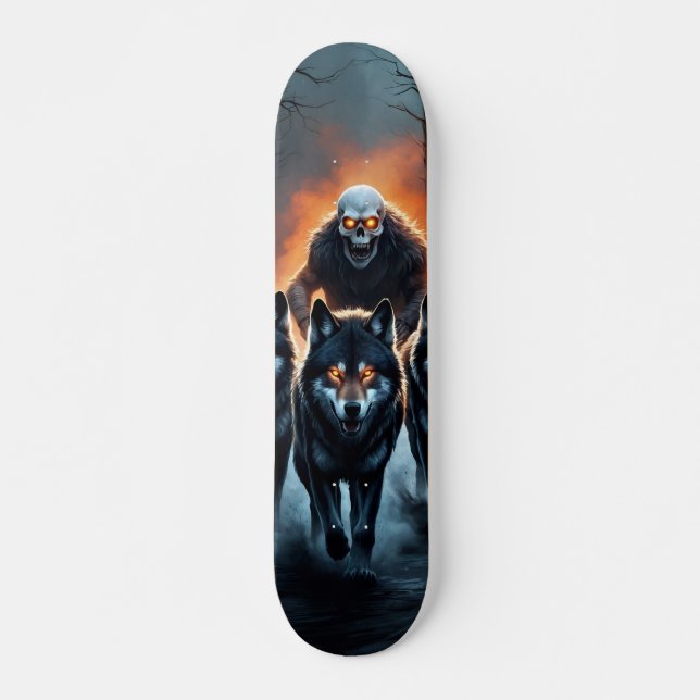 Skateboard Tabla de Skate Los Lobos y el Monstruo (Devant)