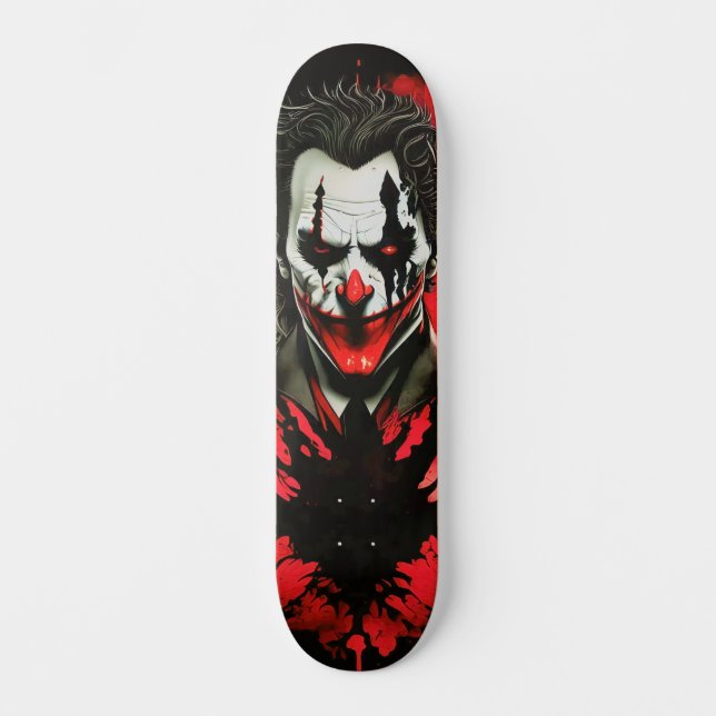 Skateboard Tabla de Skate Payaso del Horror (Recto)