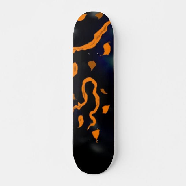 Skateboard Tableau de bord Abstrait orange (Devant)