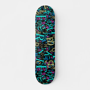 Skateboard Tableau de bord Alphabet