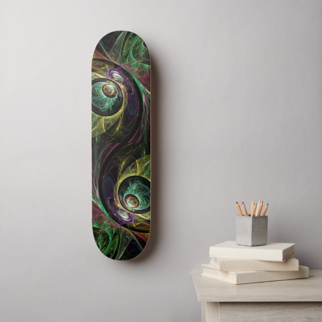 Skateboard Tableau de bord de l'art Abstrait OEil aux yeux (Art mural)