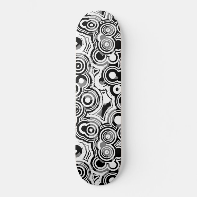 Skateboard Tableau de bord des cercles abstraits (Recto)