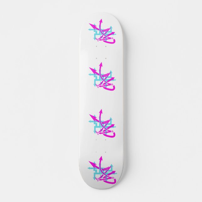 Skateboard Tableau de bord des flèches Abstraites (Devant)