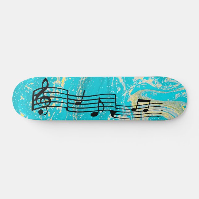 Skateboard Tableau de bord des notes musicales (Horz)