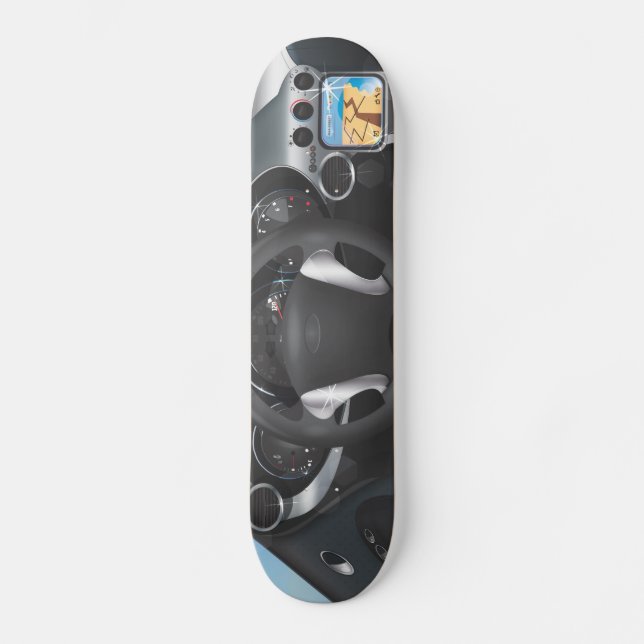 Skateboard Tableau de bord des voitures de sport (Recto)