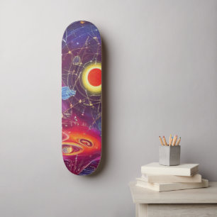 Skateboard Tableau de bord du diagramme cosmique