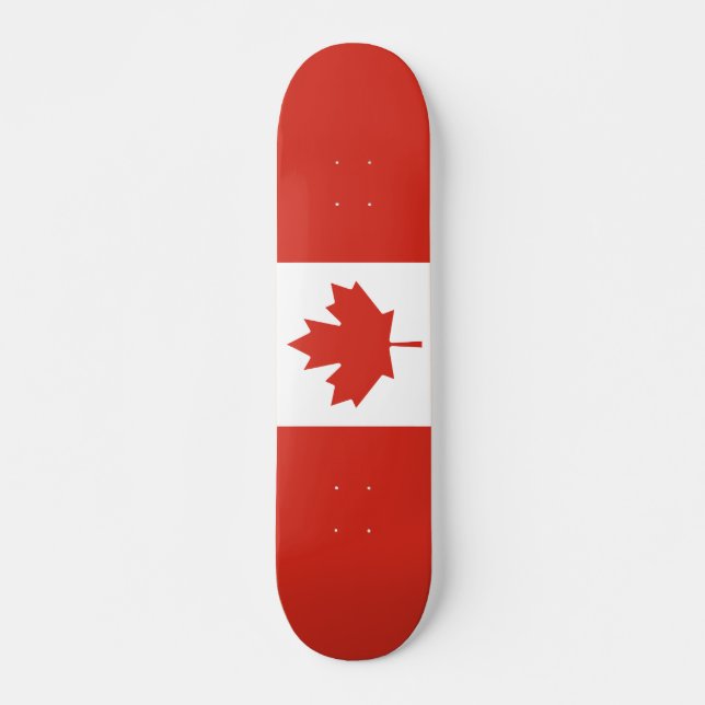 Skateboard Tableau de bord du drapeau canadien (Devant)