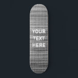 Skateboard Tableau de bord en tissu gris Conception de votre<br><div class="desc">Skateboard en tissu gris - Ajouter votre texte - Personnalisable</div>