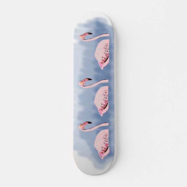 Skateboard Tableau de bord Flamant rose (Devant)