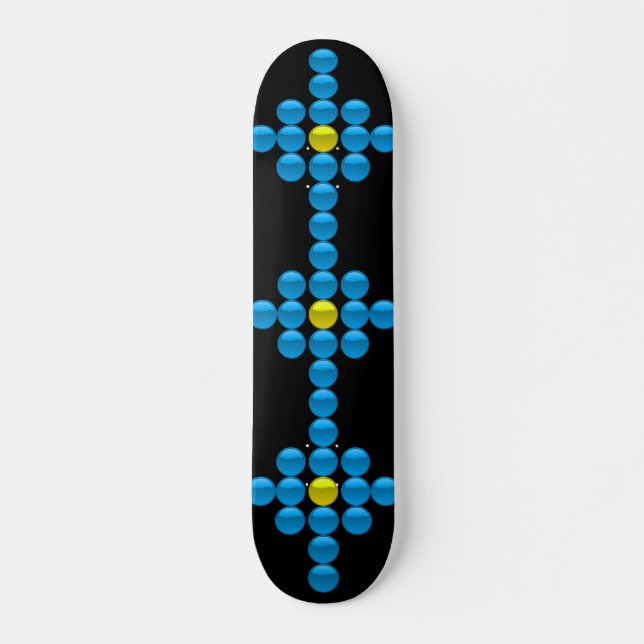 Skateboard Tableau de bord "Glassy Buttons" (Devant)