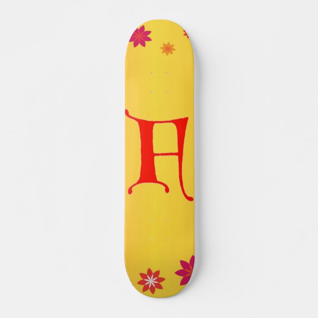 Skateboard Tableau de bord lettre F (Devant)