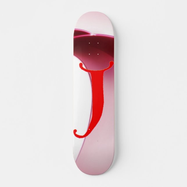 Skateboard Tableau de bord Lettre J (Devant)