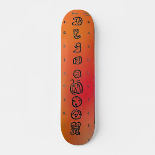 Skateboard Tableau de bord Maya Alphabet