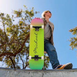 Skateboard Tableau de bord Neon Ombre personnalisé cool