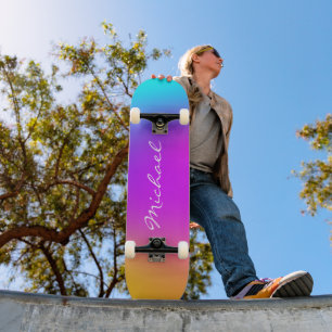 Skateboard Tableau de bord Neon Ombre personnalisé cool