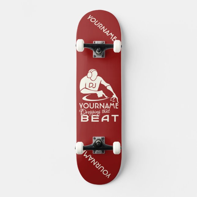 Skateboard Tableau de bord personnalisé DJ (Recto)