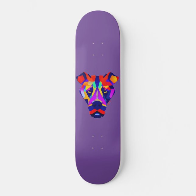 Skateboard Tableau de bord pourpre du chien d'Alexander (Recto)