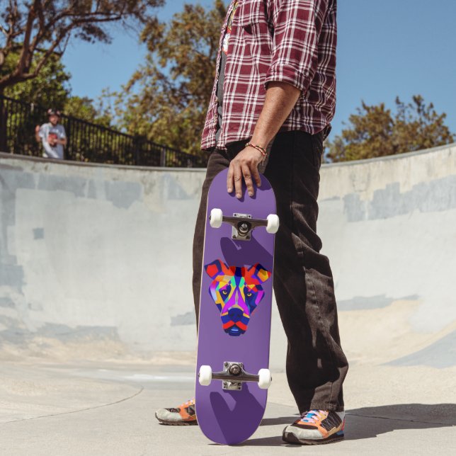 Skateboard Tableau de bord pourpre du chien d'Alexander (Extérieur 2)