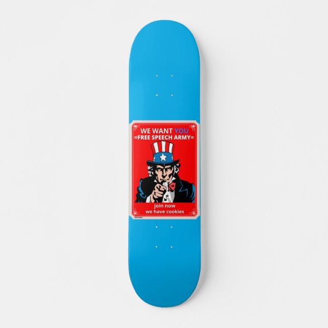 Skateboard tableau de bord "UNCLE SAM" (Devant)