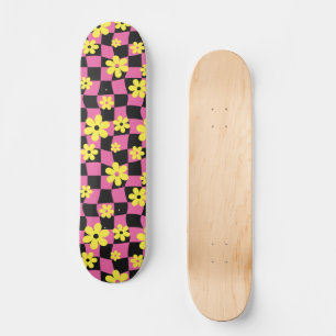 Skateboard Tableau de contrôle floral de marguerite super, an