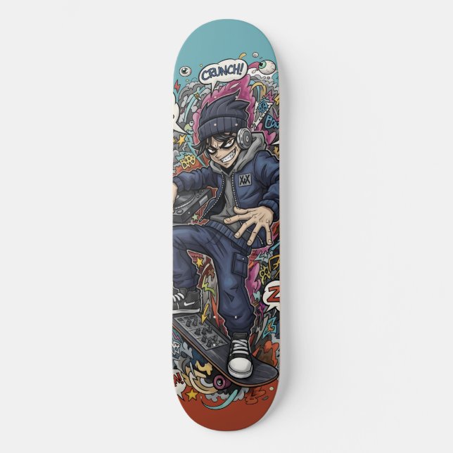 Skateboard Tableau de skate Graffiti (Recto)