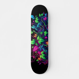 Skateboard Tableau Motif de graffitis Blacklight