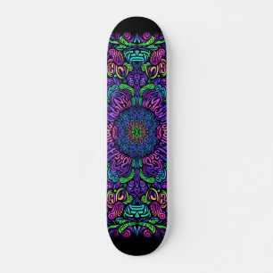 Skateboard Tableau Motif de graffitis Blacklight